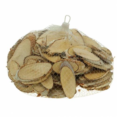 Floristik24 Birkenscheiben oval natur 4×8cm 1kg für Dekoration