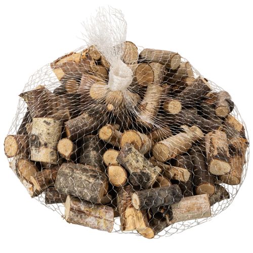 Deko-Holzstücke Birke mit Rinde 3 cm 300 g für Bastelarbeiten | Floristik24.ch