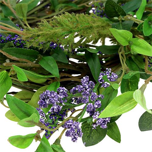 Artikel Blätterkranz mit Lavendel 30cm