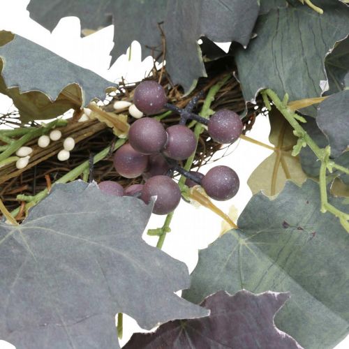 Artikel Deko Kranz Weinlaub und Trauben Herbstkranz Weinreben Ø60cm