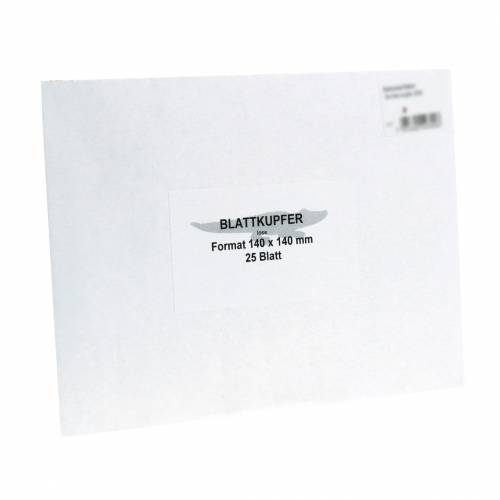 Floristik24 Blattmetall Blätter Kupfer 14×14cm 25St