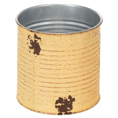 Artikel Blechdose Deko Dose Apricot Metall Pflanztopf Ø11cm H10,5cm
