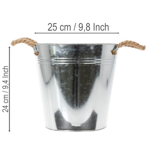 Blecheimer mit Seilgriffen