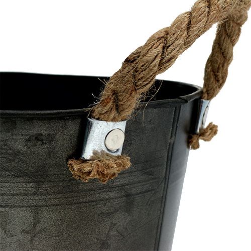 Floristik24 Blechschale Antik oval 31 x 20cm H15cm 2St