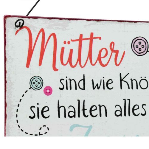 Artikel Blechschild Schilder mit Spruch „Mütter sind …“ 10×15cm 4St