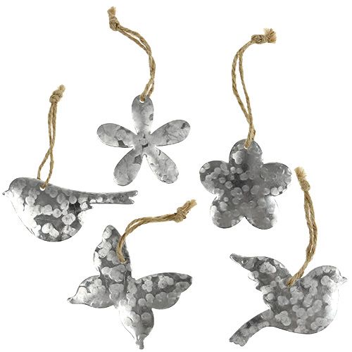 Blume Vogel Schmetterling Metall 5,5cm - 7,5cm 15St | Floristik24.ch