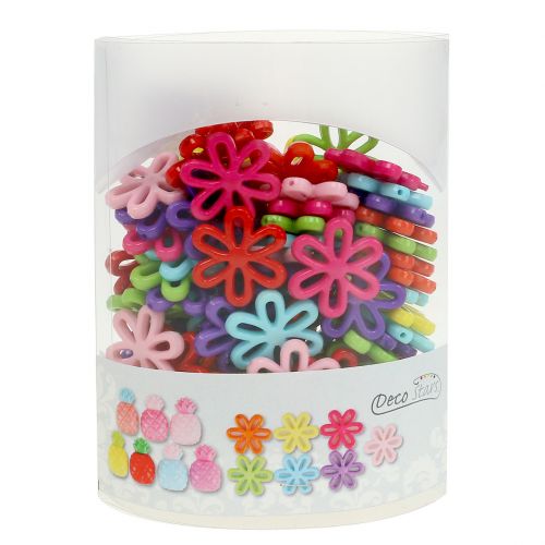 Floristik24 Blumen Ø3cm mit Loch sortiert 135g