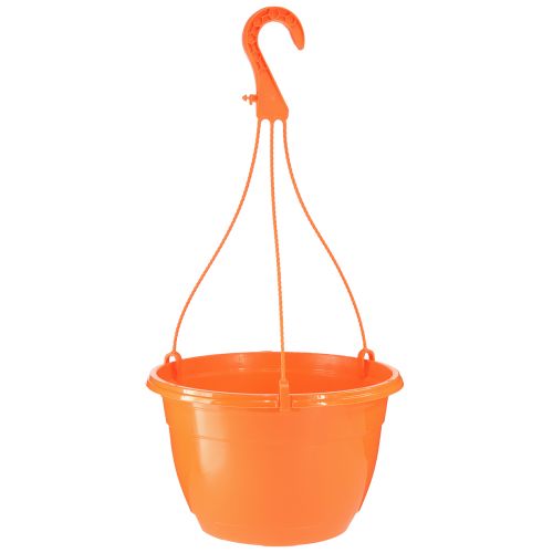 Floristik24 Blumenampel Orange Hängetopf Pflanztopf Ø25cm H50cm