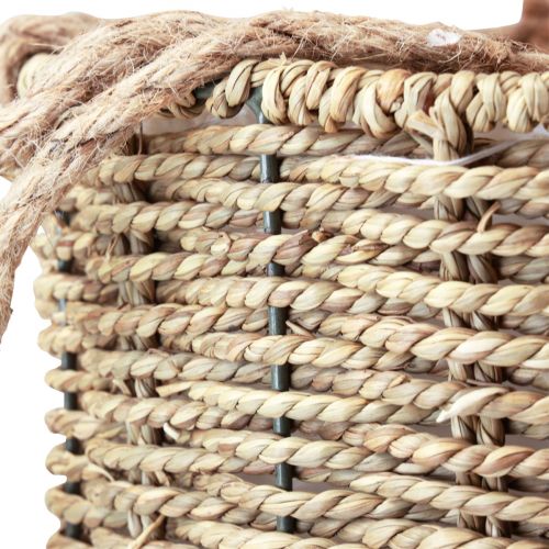 Floristik24 Blumenampel Übertopf Seegras Korb Ø15/20/25cm 3er-Set