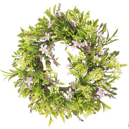 Floristik24 Blumenkranz Künstlich Lavendel Bachblüten Lila Ø33cm
