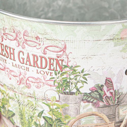 Artikel Blumenkübel Klein Metall Farbig Fresh Garden H16cm 2St