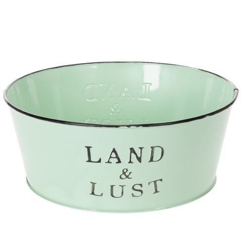 Blumenschale rund Metall Mint Ø25×10 cm – Pflanzkübel und Übertopf für Innen und Aussen online kaufen | Floristik24.ch