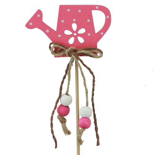 Artikel Blumenstecker gepunktet Gießkanne Deko Holz 4,5×7cm 10 St