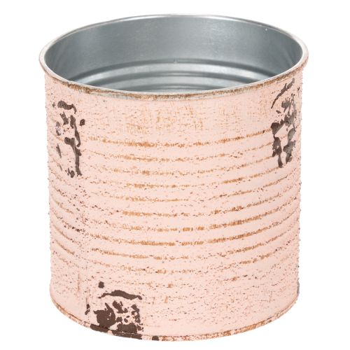 Metall Blumentopf Deko-Dose Lachs Ø11cm H10.5cm für Sommer- und Innenraumdekoration | Floristik24.ch