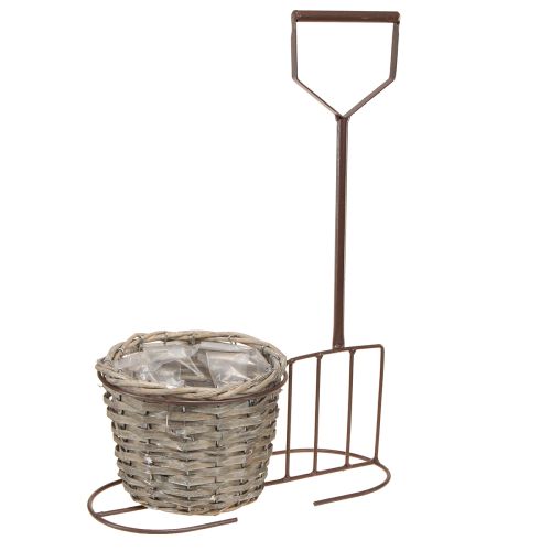 Artikel Blumentopf Gartenwerkzeug Deko Braun Ø17,5cm H30cm