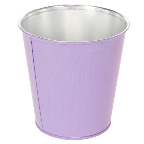 Metall-Übertopf 3er-Set Blumenmotiv in Pastellfarben 10 cm für Innenbereich | Floristik24.ch