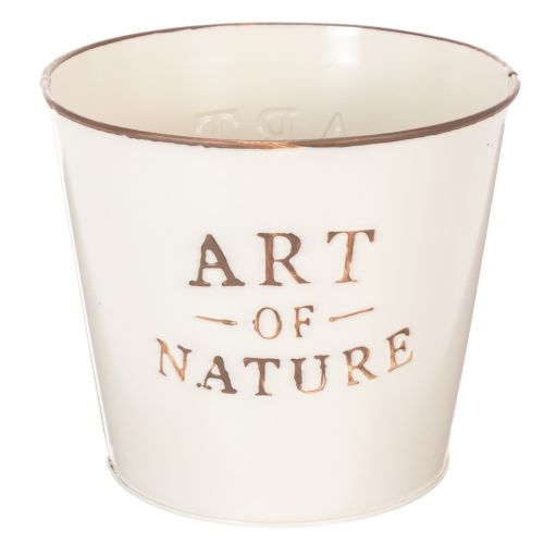 Artikel Blumentopf Zink Art of Nature Creme Ø17,5cm H15cm