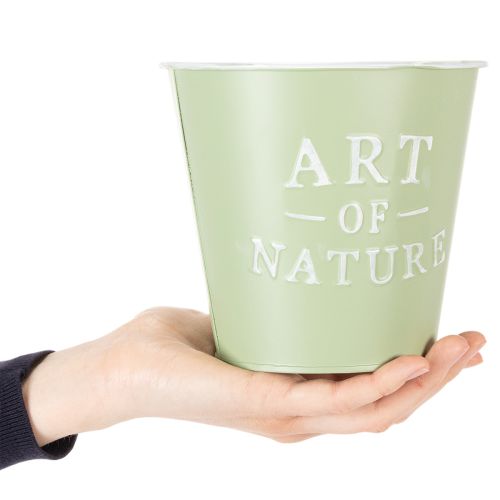 Artikel Zink-Blumentopf Art of Nature Mintgrün Ø17,5cm H15cm Innenbereich