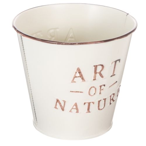 Artikel Blumentopf Zink Creme Ø15cm H13,5cm