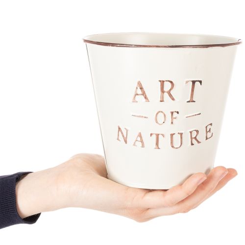 Artikel Blumentopf Zink Creme Ø15cm H13,5cm