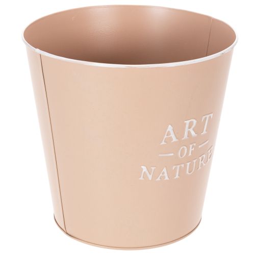 Blumentopf Zink Übertopf rund Altrosa Ø22cm H21cm für Innenbereich | Floristik24.ch