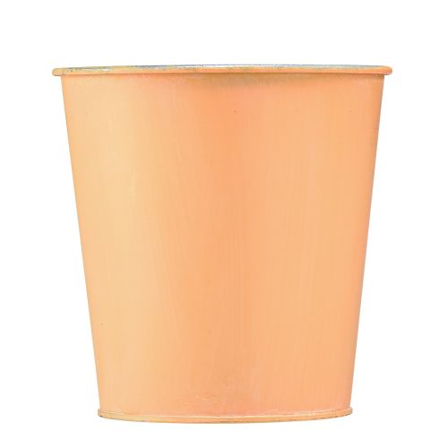 Artikel Blumentopf Metall Übertopf Pfirsich Gelb Ø11,5cm H11,5cm