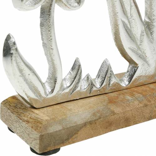 Floristik24 Frühlingsdeko Blumenwiese Sockel Mangoholz Aufsteller Tischdeko