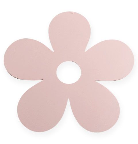 Floristik24 Holzblüte zum Hängen Ø25cm Rosa