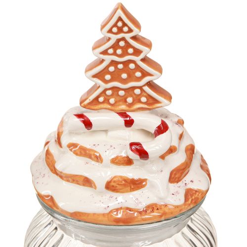 Artikel Bonboniere Glas Weihnachten, Keksglas Tanne Ø11cm H21cm