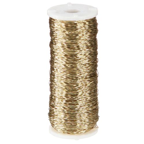 Floristik24 Bouilloneffektdraht 100g Gold