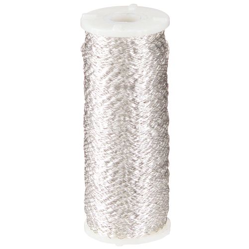 Artikel Bouilloneffektdraht 100g Silber Dekodraht Basteldraht Zickzackform