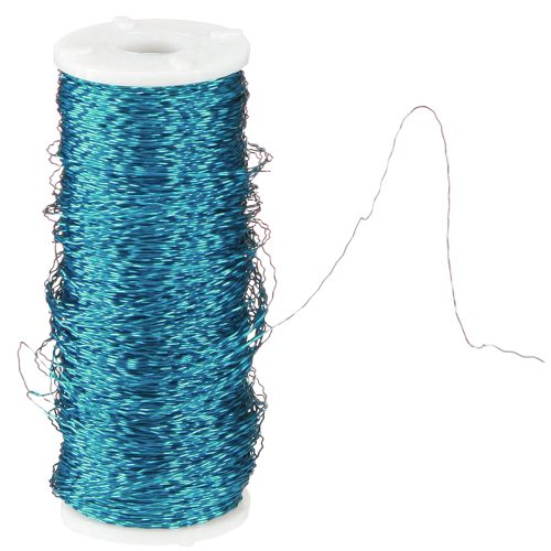 Artikel Bouilloneffektdraht Ø0,30mm 140m Türkis Dekodraht Schmuck Bastelmaterial