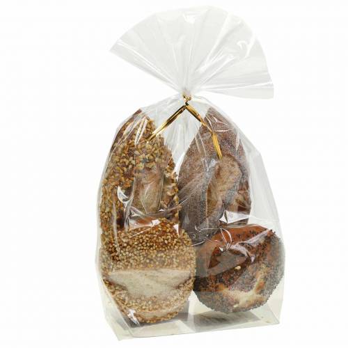 Floristik24 Deko-Brötchen Attrappe im Set künstlich 4St sortiert