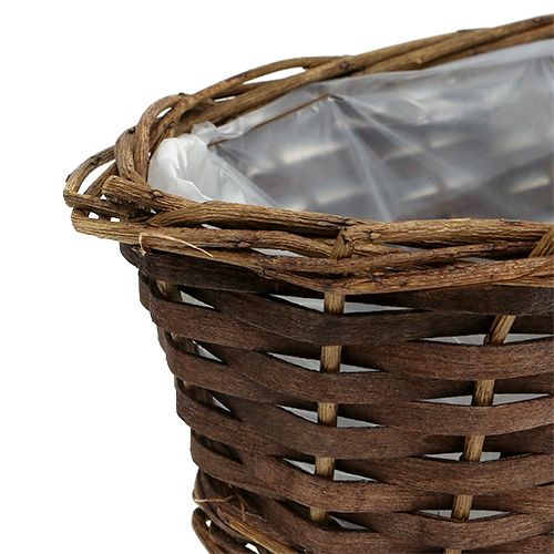 Floristik24 Brotkorb oval ungeschält 35cm H10cm