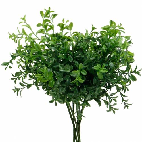 Floristik24 Buchszweige Buchsbaum am Pick Künstliche Grünpflanze 6St