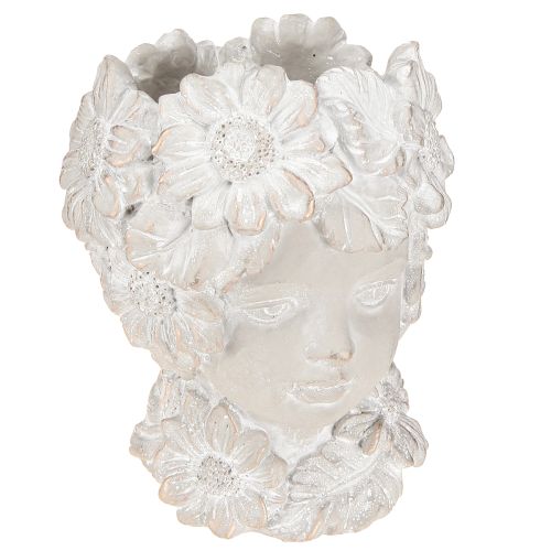 Artikel Büste aus Steinguss Skulptur Frau Übertopf Antik H21,5cm