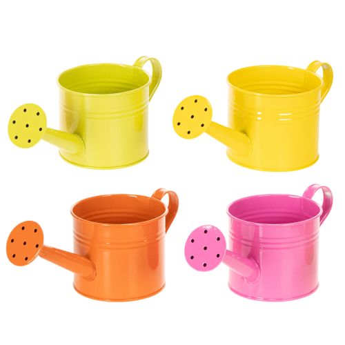 Bunte Giesskannen aus Metall Ø11cm H9,5cm, Tischdekoration, 8er-Set online kaufen | Floristik24.ch