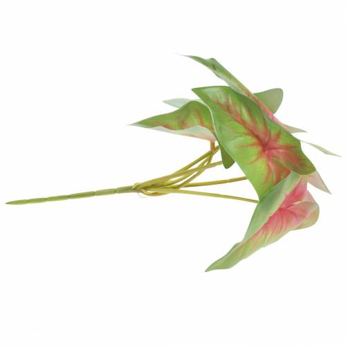 Artikel Künstliche Kaladie sechsblättrig Grün/rosa Künstliche Pflanze wie echt !