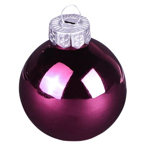 Christbaumkugeln Glas Baumkugeln Berry Mix Ø5cm 24 St Berry Rosa Beige creme glänzend | Floristik24.ch