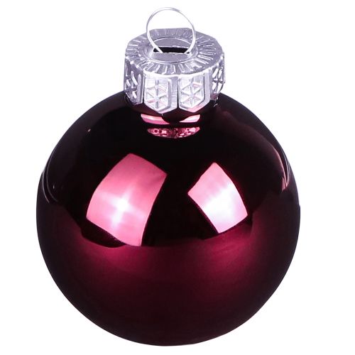 Christbaumkugeln Glas Baumkugeln Berry Mix Ø5cm 24 St Berry Rosa Beige creme glänzend | Floristik24.ch