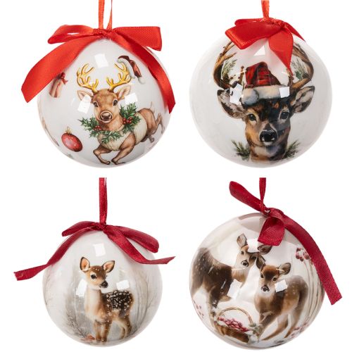 Weihnachtskugeln Hirschmotiv