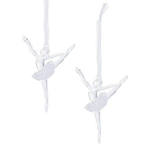 Floristik24 Christbaumschmuck Ballerina 10cm 12St