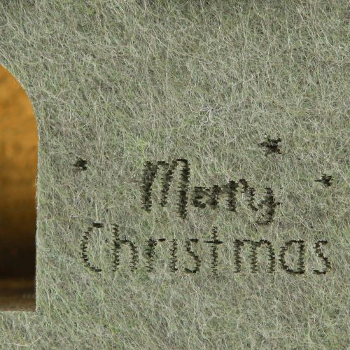 Artikel Filzhaus Christbaumschmuck Grün LED Deko 2er Set