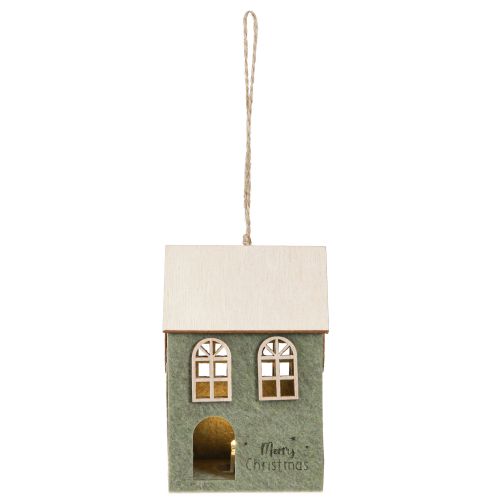 Artikel Filzhaus Christbaumschmuck Grün LED Deko 2er Set