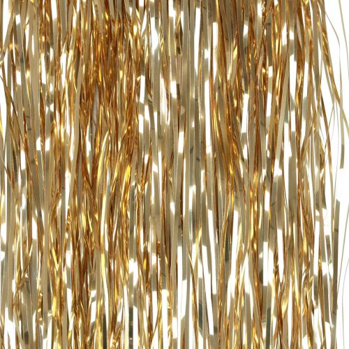 Floristik24 Christbaumschmuck Weihnachten, Lametta Gold 50cm