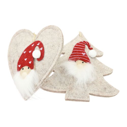 Floristik24 Christbaumschmuck Wichtel Weihnachtswichtel 13-15cm 6 St