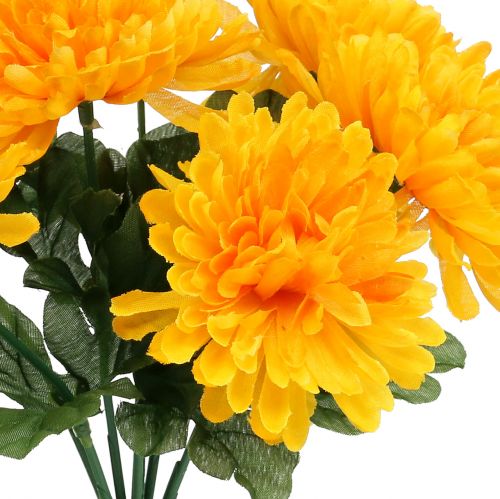 Artikel Chrysantheme Gelb mit 7 Blüten