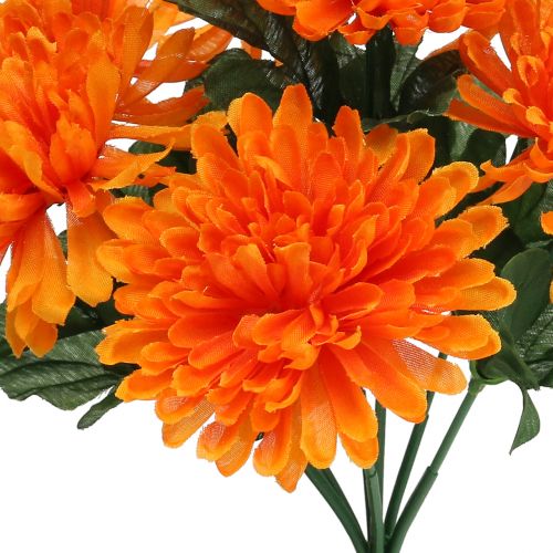 Artikel Chrysantheme Orange mit 7 Blüten