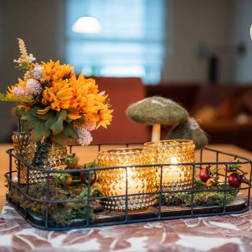 Floristik24 Chrysanthemenstrauß Mix Orange 35cm