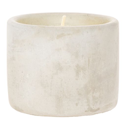 Citronella-Kerze im Zementtopf, 8 cm, Gelb | Floristik24.ch
